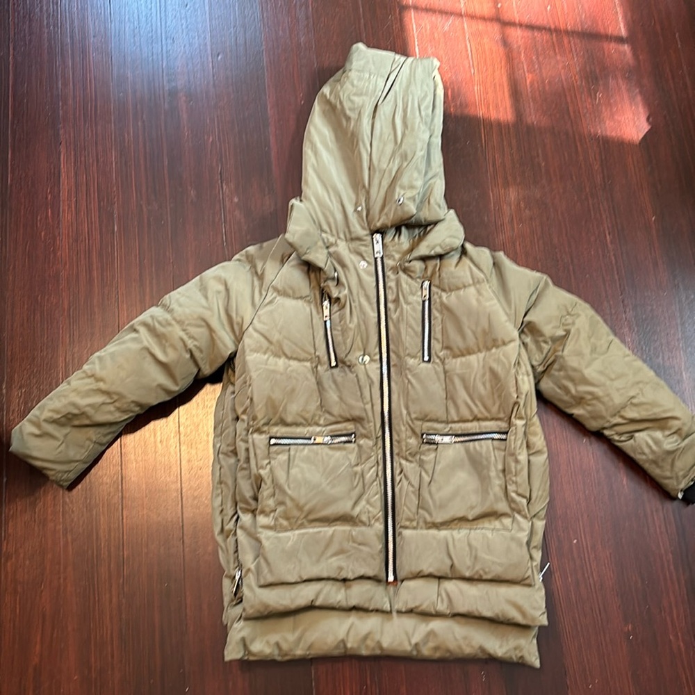 Kids Olive Puffer Jacket